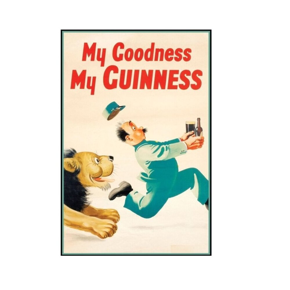 GUINNESS - MY GOODNESS - VINTAGE ADVERTISING ART POSTER 165